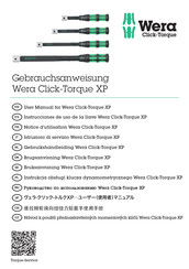 Wera Click-Torque XP 3 Instrucciones De Uso