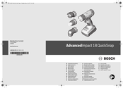 Bosch AdvancedImpact 18 QuickSnap Manual Original