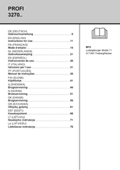 MESTO PROFI 3270 Serie Instrucciones De Uso