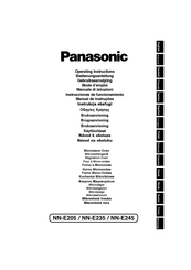 Panasonic NN-E245 Instrucciones De Funcionamiento