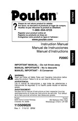 Poulan P200C Manual De Instrucciones