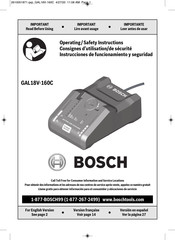 Bosch GAL18V-160C Instrucciones De Funcionamiento Y Seguridad