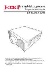 Eiki EK-830U Manual Del Propietário