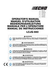 Echo LCJQ-560 Manual De Instrucciones