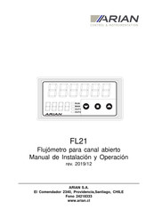 Arian FL21 Manual De Instalación Y Operación