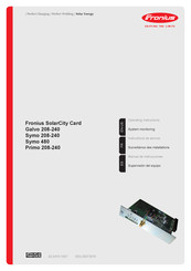 Fronius SolarCity Card Symo 480 Manual De Instrucciones