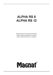 Magnat ALPHA RS 12 Manual De Instrucciones