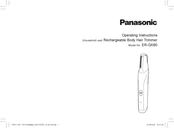 Panasonic ER-GK80 Manual De Instrucciones