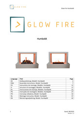 Glow Fire Humboldt OMC 500 Instrucciones De Montaje