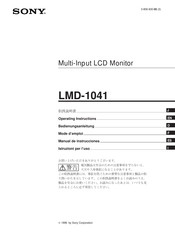 Sony LMD-1041 Manual De Instrucciones