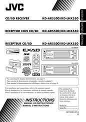 JVC KD-LHX550 Manual De Instrucciones