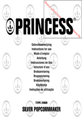 Princess SILVER POPCORNMAKER Instrucciones De Uso
