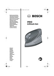 Bosch PRIO Lithium-Ion Instrucciones De Servicio