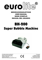 EuroLite BH-200 Manual Del Usuario