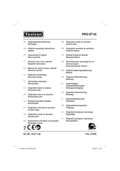 Toolson PRO-ST 85 Manual De Instrucciones