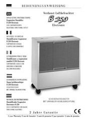 Brune B 250 Electronic Manual De Instrucciones