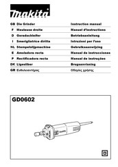 Makita GD0602 Manual De Instrucciones