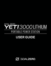 Goalzero YETI 3000 LITHIUM Manual De Instrucciones