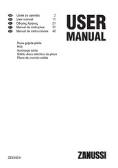 Zanussi ZEE3921I Manual De Instrucciones