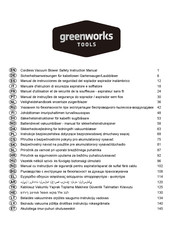 GreenWorks GD40BV Manual De Instrucciones