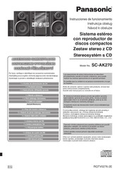 Panasonic SC-AK270 Instrucciones De Funcionamiento