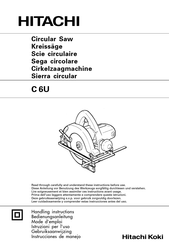 Hitachi Koki C 6U Instrucciones De Manejo