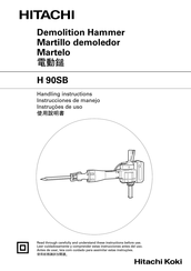 Hitachi H 90SB Instrucciones De Manejo