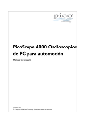 PICO Scope 4000 Manual De Usuario