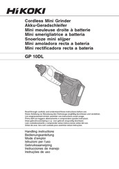 HIKOKI GP 10DL Instrucciones De Manejo