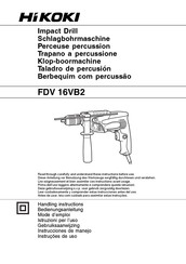 HIKOKI FDV 16VB2 Instrucciones De Manejo