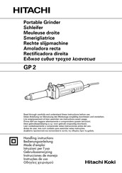 Hitachi Koki GP 2 Instrucciones De Manejo