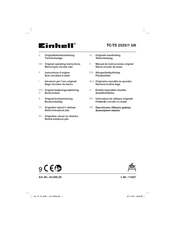 EINHELL TC-TS 2025/1 UA Manual De Instrucciones Original