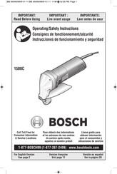 Bosch 1500C Instrucciones De Funcionamiento Y Seguridad