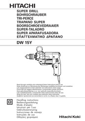 Hitachi Koki DW 15Y Instrucciones De Manejo