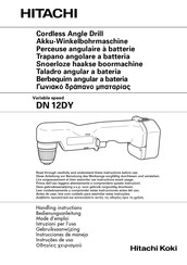 Hitachi Koki DN 12DY Instrucciones De Manejo