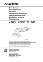 HIKOKI G 13SN Instrucciones De Manejo