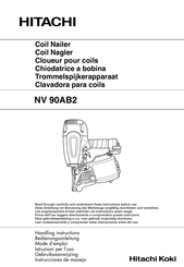 Hitachi Koki NV 90AB2 Instrucciones De Manejo