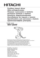 Hitachi WH 12DAF Instrucciones De Manejo