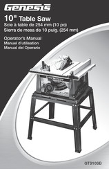 Genesis GTS10SB Manual Del Operario
