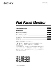 Sony PFM-500A2WU Manual De Instrucciones
