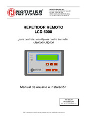 Notifier LCD-6000 Manual De Usuario E Instalacion