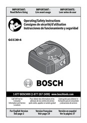 Bosch GCC 30-4 Professional Instrucciones De Funcionamiento