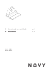 Novy 662/16 Instrucciones De Uso Y De Instalacion