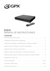 GPX D1816 Manual De Instrucciones