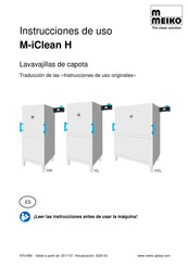 Meiko M-iClean HXL Instrucciones De Uso