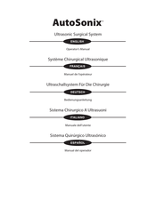 Tyco Healthcare AutoSonix Manual Del Operador