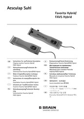 B.Braun Aesculap Favorita Hybrid GT200 Instrucciones De Manejo