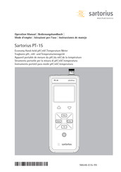 Sartorius PT-15 Instrucciones De Manejo