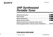 Sony WRR-805A Manual De Instrucciones