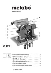 Metabo 31 599 Instrucciones De Manejo